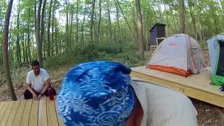 campsite with tim