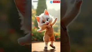 Cute Cat Funny Dance | Beautiful Ai Short💃❤️#kittenlovers#petlovers#kaenstudio
