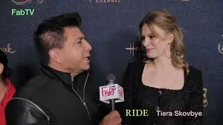 Tiera Skovbye arrives in All Black at The Los Angeles Premiere of 