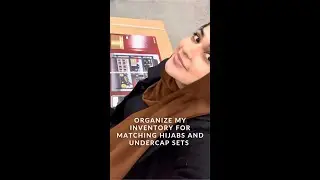 Organizing Matching Hijab and Undercap Sets that took me a year to design | #shorts
