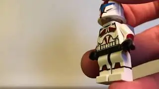 LEGO Star Wars custom dark red clone commando