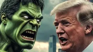 😲 Hulk vs Donald Trump! Power vs Brain 💥😂 | Viral Shorts