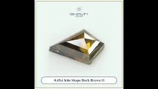 0.45 CT Kite Shape Brown Color Natural Loose Diamond Gifts For Diamond Jewelry Diamond Ring