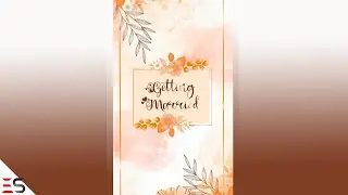 Watercolor - Vertical  Wedding invitation (ES11) | After Effects Whatsapp Wedding Invitation