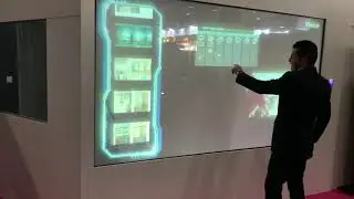 Cristal inteligente con marco t&aacute;ctil infrarrojo multitouch