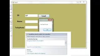 Retrieve data from database in VB.net and fix error Invalid attempt  read when no data is present