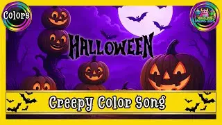 Creepy Color Song | Learn 10 Spooky Colors & Rhymes | Magic Mini Monsters