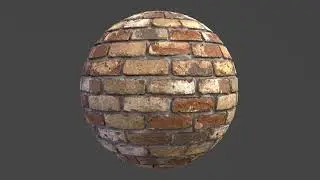 Brick 8k Texture Material Photoscan. Tiled, PBR, ready for game engines
