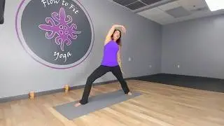 Dancing Warrior Power Flow- Week #8 | Flow to Fit Yoga | Fitness with Amie