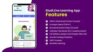 Install Studi.Live App || FREE Test Series || IIT-JEE and NEET
