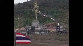 Shocking: Thailand Destroys Huge Hindu Monkey God Statue