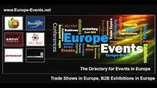 Europe Business Events, Find Trade Shows and Business Exhibitions.