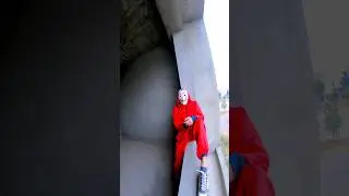 Money Heist Rooftop Free Running Pov 😂#rooftoprun #parkour #parkourlife #funny #explore
