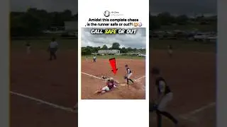 what's your call safe or out 🤔 #baseball #safeorout #viral