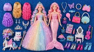 13:34Minutes Satisfying with Unboxing Barbie Princess Pink Kitchen,Rock Bed Play Set Review Toy｜ASMR