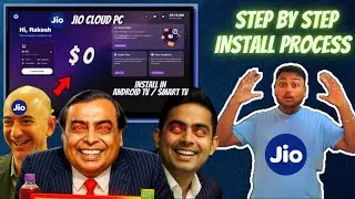 JIO Cloud PC 🔥 Turn Your TV into a Full PC for ₹0! | Cheapest Virtual Desktop Ever! | Install Jio PC