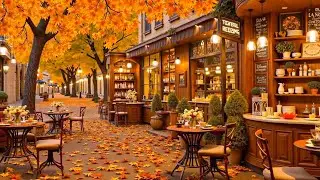 Relaxing Fall Jazz for Study & Work 🍂 Cozy Coffee Shop Ambience with Smooth Piano Jazz Music