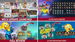 🎊🤩 Finally Wcc3 Mega Update Launched Full Review | 150 Real Faces, Official West Indies Team