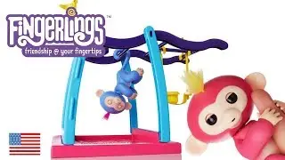 Fingerlings Surprise Baby Monkey Commercial Video Toy Review Gigi Unicorn in our Tree Kids