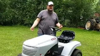 Craftsman LT1000 engine swap. The repair that turned into a flip.