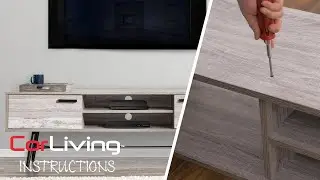 How to Assemble Aurora TV Bench | CorLiving