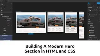 Responsive Design Tutorial - Modern Hero Section in HTML and CSS