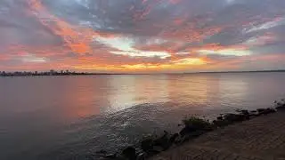 18 минут прекрасного заката в Энкарнасьоне. 18 minutes of a beautiful sunset in Encarnaci&oacute;n 08032023