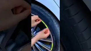 Reflective wheel rim stickers 🌙✨ Automatically stand out at night, instantly captivating 🚗⚡