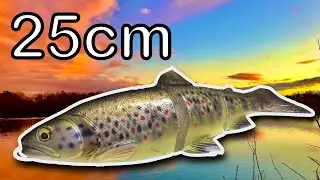 UK lure fishing for PIKE with MASSIVE SWIMBAITS on SMALL RIVER
