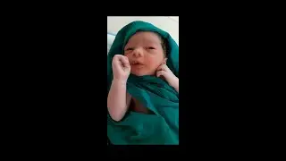 Cute born baby after birth activity  🥰