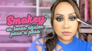 Smokey en tonos azules paso a paso | Astrid Cerna