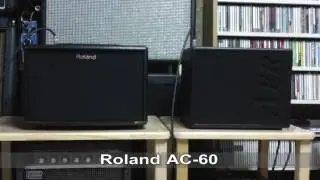 Compared ROLAND AC-60 With AER Compact60/3 In A Flat Tone Sound With Ovation 1768 ELITE