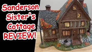 Department 56 Hocus Pocus Village The Sanderson Sister's Cottage REVIEW!