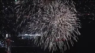 【ノーカット】札幌上空から！全国一斉花火【HTB北海道ニュース】