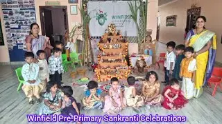 Sankranthi Celebrations by Preprimary at Winfield High School, Khammam