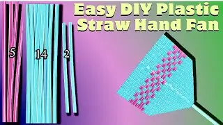 How to Make a Hand Fan with Drinking Straws.