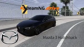 Driving the MAZDA 3 in BeamNG