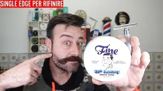 CHIACCHIERATA Durante la Rasatura - Fine Barber Blue - Black Hawk V3 A - Pennello Razorock 400