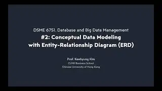 RDB: Conceptual Data Modeling with ERD