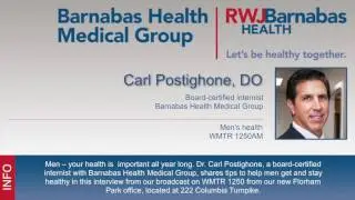WMTR 1250 Interview with Carl Postighone, DO