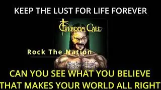 Rock The Nation with Lyrics FREEDOM CALL Master Of Light 2016