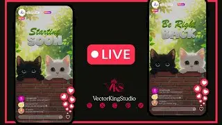 Cozy Cats Animated TikTok Stream Overlay Package I Cozy CatsI 1080x1920 | Alerts + Facecam + Stinger