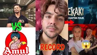Amul vs Youtuber |  😱Ashish Chanchlani break recods | foreigner viral video