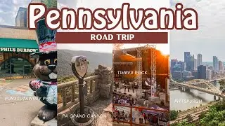Pennsylvania Road Trip // Pittsburgh, PA Grand Canyon, Punxsutawney Phil and More 🚗🗺️🦫🏕️