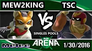 PAX South Arena - CoG MVG | Mew2King (Fox) Vs. TSC (Jigglypuff, Falcon) SSBM Pools - Smash Melee