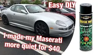I Made My Maserati More Quiet for $40.  You Can Too.