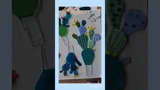 Speed video of making fused glass cactus 🌵  #fusedglass #cactus #glassart
