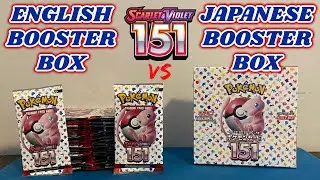 $180 POKEMON 151 ENGLISH Booster Box vs $180 POKEMON 151 JAPANESE Booster Box Pokemon Card Opening!!