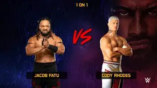 CODY RHODES VS JACOB FATU | WHO WILL WIN ? WWE