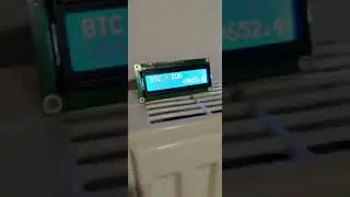 Binance BTC/Eur Ticker v1 (Raspberry Pi zero W)